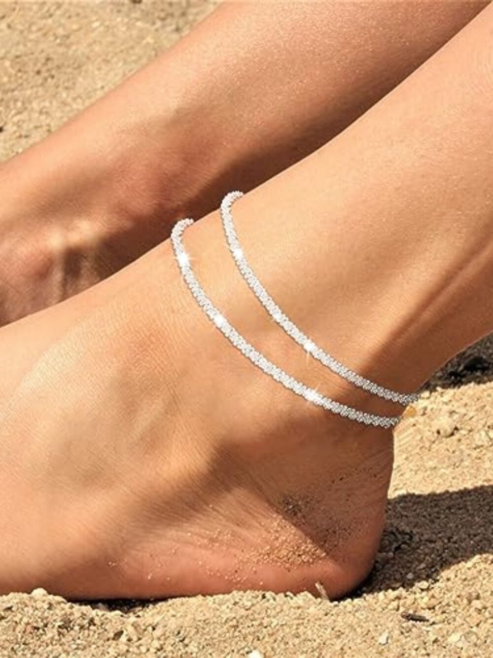 New -  Sterling Silver Ankle Bracelets for Women